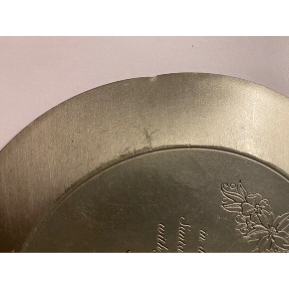 Vintage Collectible Hudson Santa Claus PEWTER Christmas Plate - Picture 8 of 9